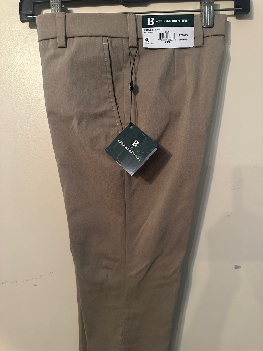 Brooks Brothers Boys' Dress Chinos - Taupe